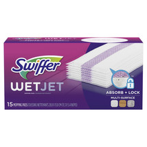 Swiffer WetJet Multi Surface Mop Mopping Cloth Pad Refills (15 Count) - £17.92 GBP
