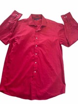 Tommy Hilfiger Shirt Men’s 16 32/33 Long Sleeve Button Up Regular Fit Re... - $12.40