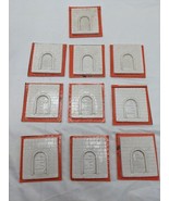 Lot Of (10) 1981 Off The Track 2&quot;x2&quot; Plaster Dungeon Door Tiles - $497.83 MXN