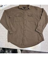 Banana Republic Men's brown plaid flannel Cotton Wool blend button down ... - $19.00