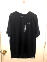 NWT Under Armour Mens SZ XL The Tech Tee Short Sleeve Shirt Heat Gear NEW - $11.87