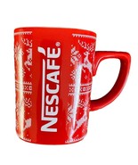 Vintage Nescafe Red Christmas Mug with Collectible Ceramic Design Christ... - €10,41 EUR