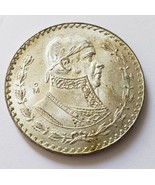 Mexico Silver Peso (Morelos) Coin 1957 KM#459  circulated - £8.61 GBP