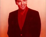 Elvis Presley 8 X10 Young Elvis Studio Photo in Red Shirt &amp; Black Jacket - $15.79