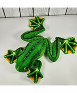 Realistic Green Frog Plush 11in Best Made Toys Soft Stuffed Animal Brown... - $18.99 CAD