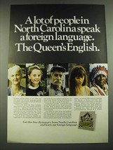 1968 North Carolina Tourism Ad - A lot of people in North Carolina speak - £14.48 GBP