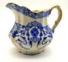 Burgess Leigh Middleport Pottery Blue/White Small Pitcher  - Vintage - 4&quot; Tall - $23.28