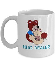 Hug Dealer - Novelty 11oz White Ceramic Bear Mug - Perfect Anniversary, ... - $21.99