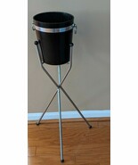 Vollrath Wine Black Plastic Cooler Bucket 5-3/4 Qt Stainless Steel Stand... - €71,96 EUR