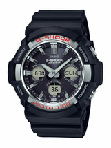 Casio G-Shock GAS100-1A Men&#39;s Solar World Time Black Resin Watch  - £111.13 GBP