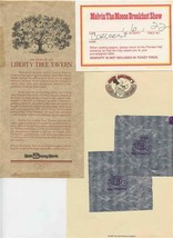 Walt Disney World Chef Mickey&#39;s Stationery Melvin the Moose Liberty Tree... - £29.64 GBP