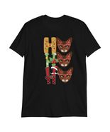 HO HO HO Santa Abyssinian Christmas T-Shirt | Cat Lover Shirt Black - £14.86 GBP+