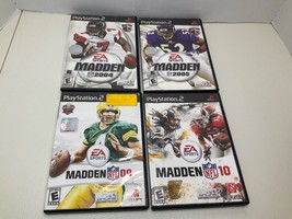 Lot Of 4 Sony Play Station 2 Madden NFL Game Disc 2004,05,09,10 - 2 w/Booklets - £30.37 GBP