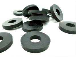 19mm ID x 38mm OD x 4.7mm Black Rubber Flat Washers  Various Package Sizes - £8.98 GBP+