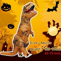 T-Rex Inflatable Costume Party Cosplay Halloween Blow Up Outfits For Adult - £34.11 GBP+