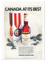 Print Ad Canadian Mist Whisky Holiday Wonderland Vintage 1972 Advertisement - £7.75 GBP