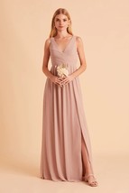 Birdy Grey LAURIE EMPIRE DRESS CHIFFON TAUPE LARGE NEW NWT BRIDESMAID WE... - $580.77 MXN