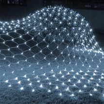 Christmas 360 LED Net Lights, 12FT X 5 FT Connectable Waterproof String ... - $26.97