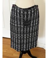 St John Black/ Silver Tweed Skirt 6 NWT - $2,900.42 MXN