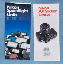 Nikon AF Nikkor Lens &amp; Speedlight Flash Brochure Lot dq - £10.26 GBP