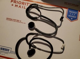 TWO Stethoscopes- LOT Black and Grey Tubing - $24.70