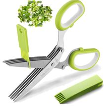 Compact Kitchen Herb Scissors with Cleaning Kit - Ideal for Left &amp; Right... - $27.67