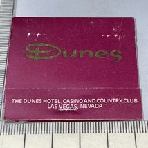 Vintage Matchbook  The Dunes Hotel Casino &amp; Country Club Las Vegas, NV  gmg - $19.80