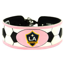 Los Angeles Galaxy Bracelet Soccer Pink CO - $558.63 MXN