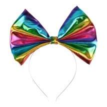 Rubies Costume Co. Rainbow Metallic Bow Headband - New - £8.93 GBP