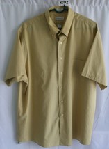 VAN HEUSEN KHAKI  SHORT  SLEEVE SHIRT SZ XXL-18  #8792 - $8.66