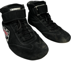 Men&#39;s G-Force Racing Gear RaceGrip Mid-Top Racing Shoes Black Leather si... - $1,000.31 MXN
