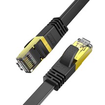 Flat Cat8 Ethernet Cable, 26Awg Cat 8 Network Internet Lan Cable High Speed 40Gb - £11.75 GBP