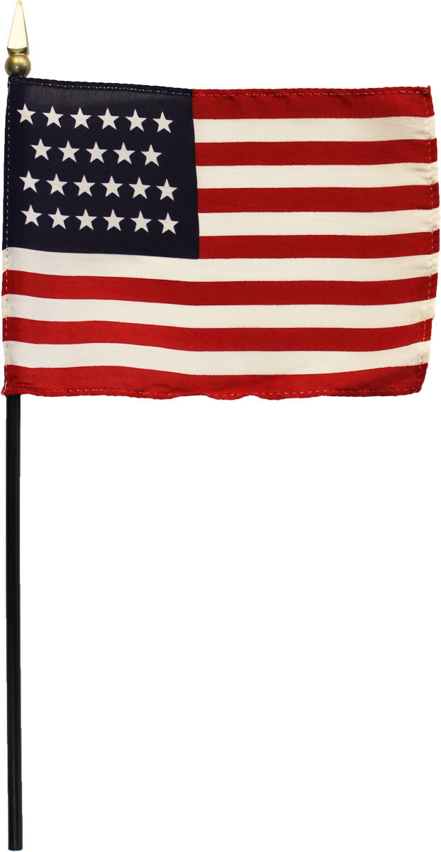 USA (23-Stars) - 4&quot;X6&quot; Stick Flag - $2.82