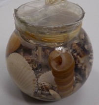Royal Hawaiian Perfumes Gel Candle Clear Globe Sea Shells &amp; Sand Beach New Open - £7.91 GBP