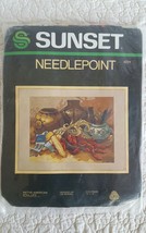1982 Sunset Native American Still Life 6224 Needlepoint Kit From Saga Collection - £15.95 GBP
