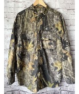 Mossy Oak Mens XL Long Sleeve Camo Vented Shirt Hunting Roll Tab Sleeve - $324.69 MXN
