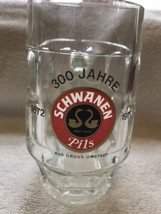 1972 Schwanen Pils Beer Glass/mug, 300 Jahre, 6” - $20.00