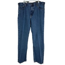 Full Blue Relaxed Fit Jean Light Stonewash 5-Pocket Jeans Size 38X32 - £23.25 GBP