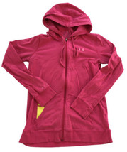 Under Armour HeatGear Charged Full Zip Hoodie Women SM Semi-Fitted Pink - $14.00