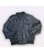 Members Only Jacket Mens Size 42 Medium Black Bobmber Jacket Zip 80s Vtg - $29.65