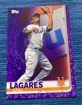 2019 Topps Meijer Purple #381 Juan Lagares New York Mets - $2.00