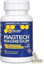 3 Pack MagTech Magnesium Supplement 3 Forms of Magnesium Magtein L-Threo... - $1,238.88 MXN