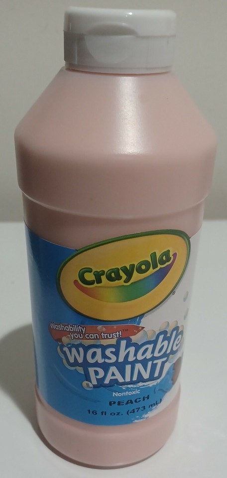 》 Crayola Huge Peach Washable Paint, 16 oz Squeeze Bottle, CYO542016033 ️ - $9.89