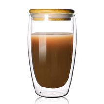Double-walled Borosilicate Glass Mug for Infusing Coffee, Milk, Tea (15 ... - £10.10 GBP