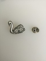 Swan Pewter Lapel Pin Badge Handmade In UK - $7.50