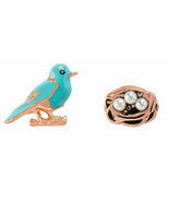ORIGAMI OWL CHARMS  ~ BLUE BIRD and ROSE GOLD NEST ~ SHIPPING INCLUDED - £9.87 GBP