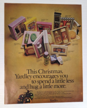 vintage 1971 Yardley christmas gift spend less hug more PRINT AD - £11.82 GBP