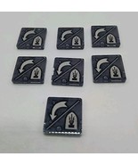 Set Of (7) Warhammer Acrylic Guard Tokens 3/4&quot; - $14.84