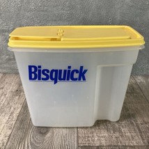 Bisquick 13 Cup Rubbermaid Storage Container w/ Flip Lid &amp; Recipe Vintage - £9.85 GBP