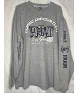 Vintage Y2K Phat Farm Long sleeve ShirtMen XL Gray Streetwear HipHop Gra... - $848.21 MXN